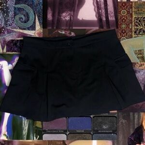 Charlotte Russe Black pleated skirt with built-in shorts